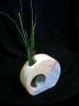 P01mcSmixGr.JPG - <p>Vase, Rainbow Sandstein/Sandstein grau, Höhe 15cm</p><p>€ 19,00 mit Glas</p>